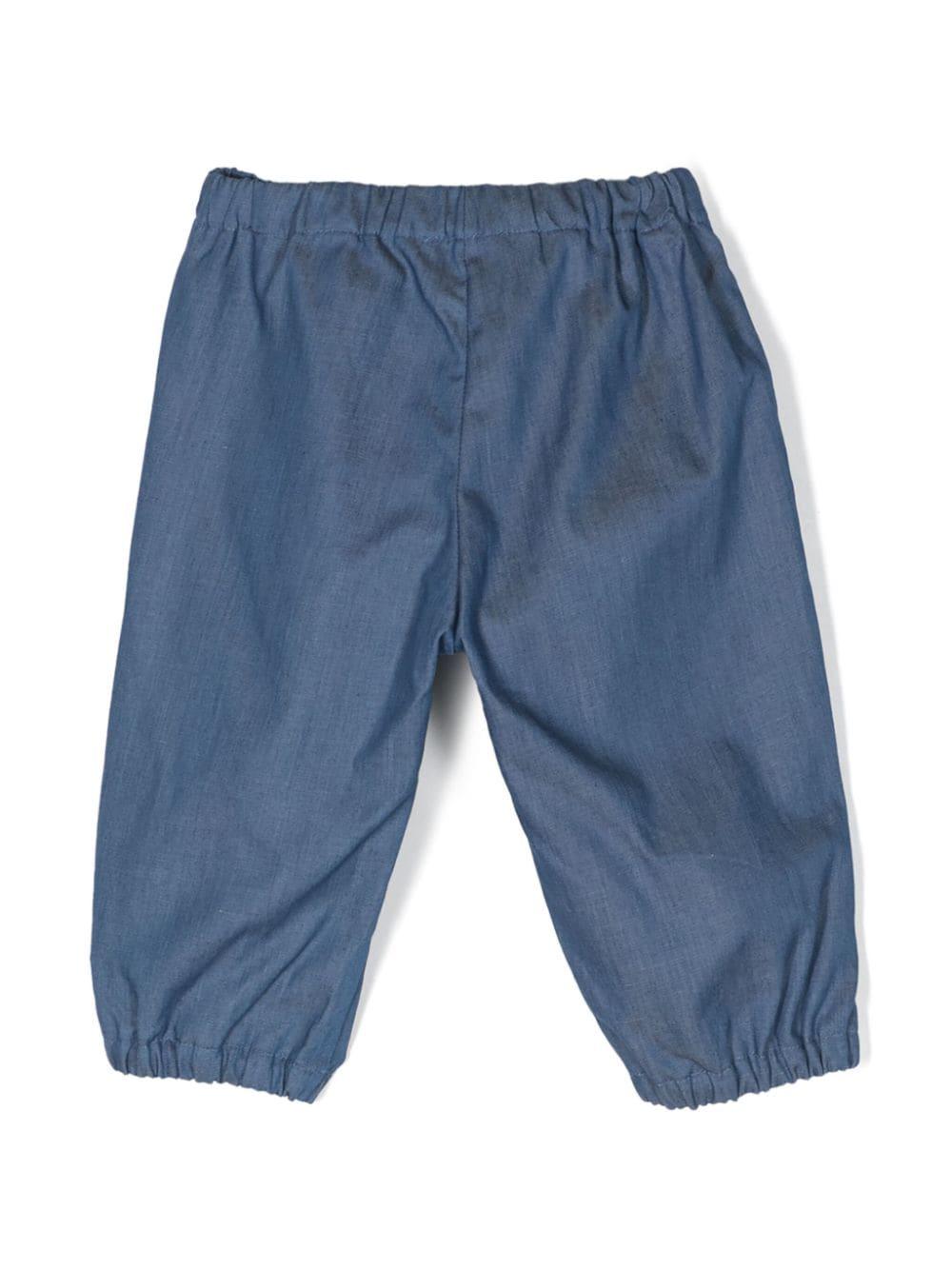 Pantaloni blu neonato