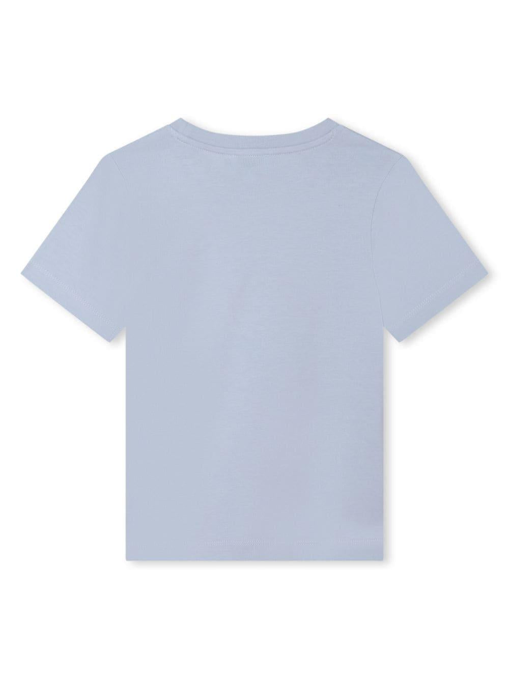 T-shirt blu polvere bambino K25856 794 KENZO KIDS 