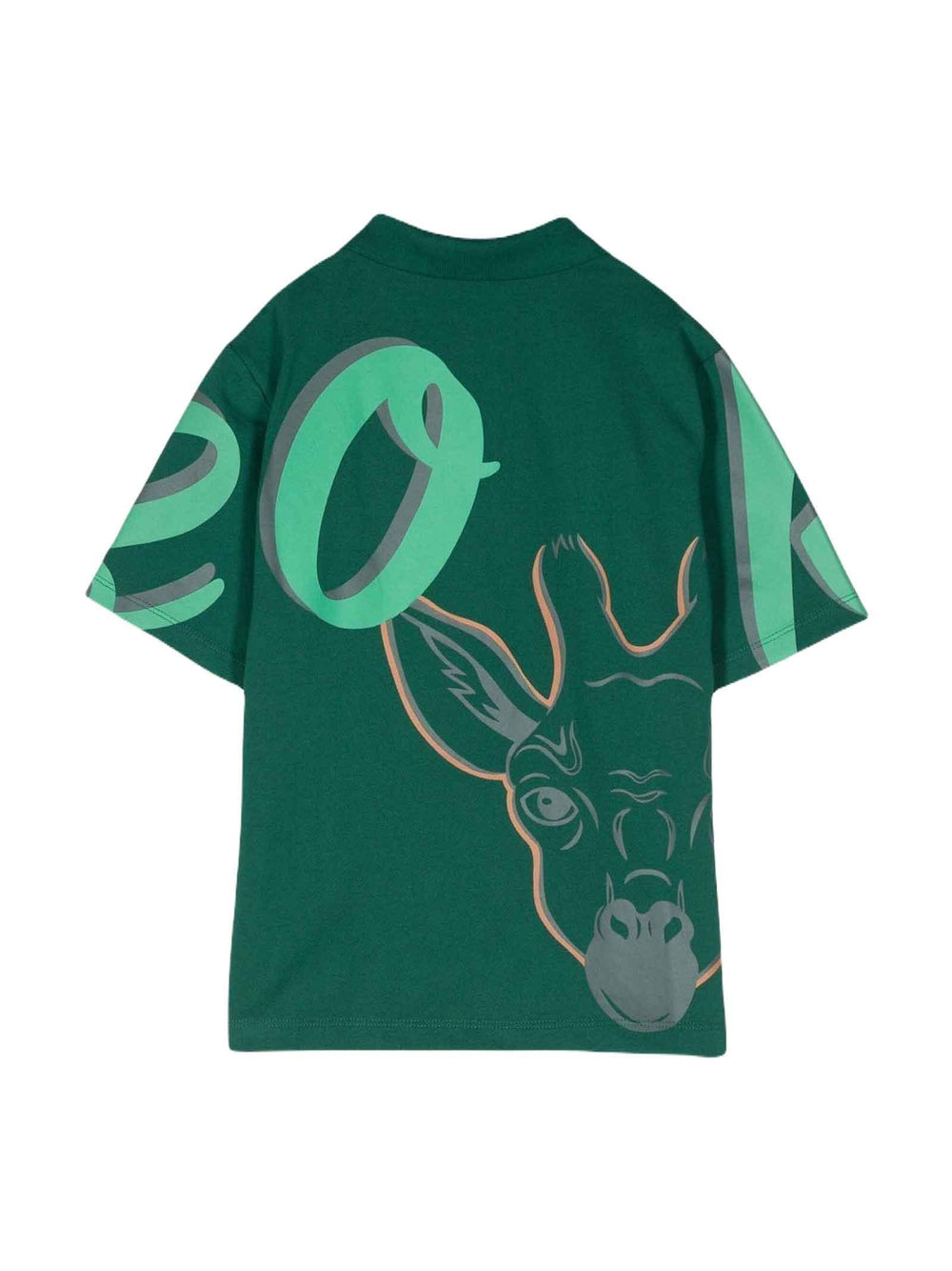 Polo verde bambino K25757 678 KENZO KIDS 