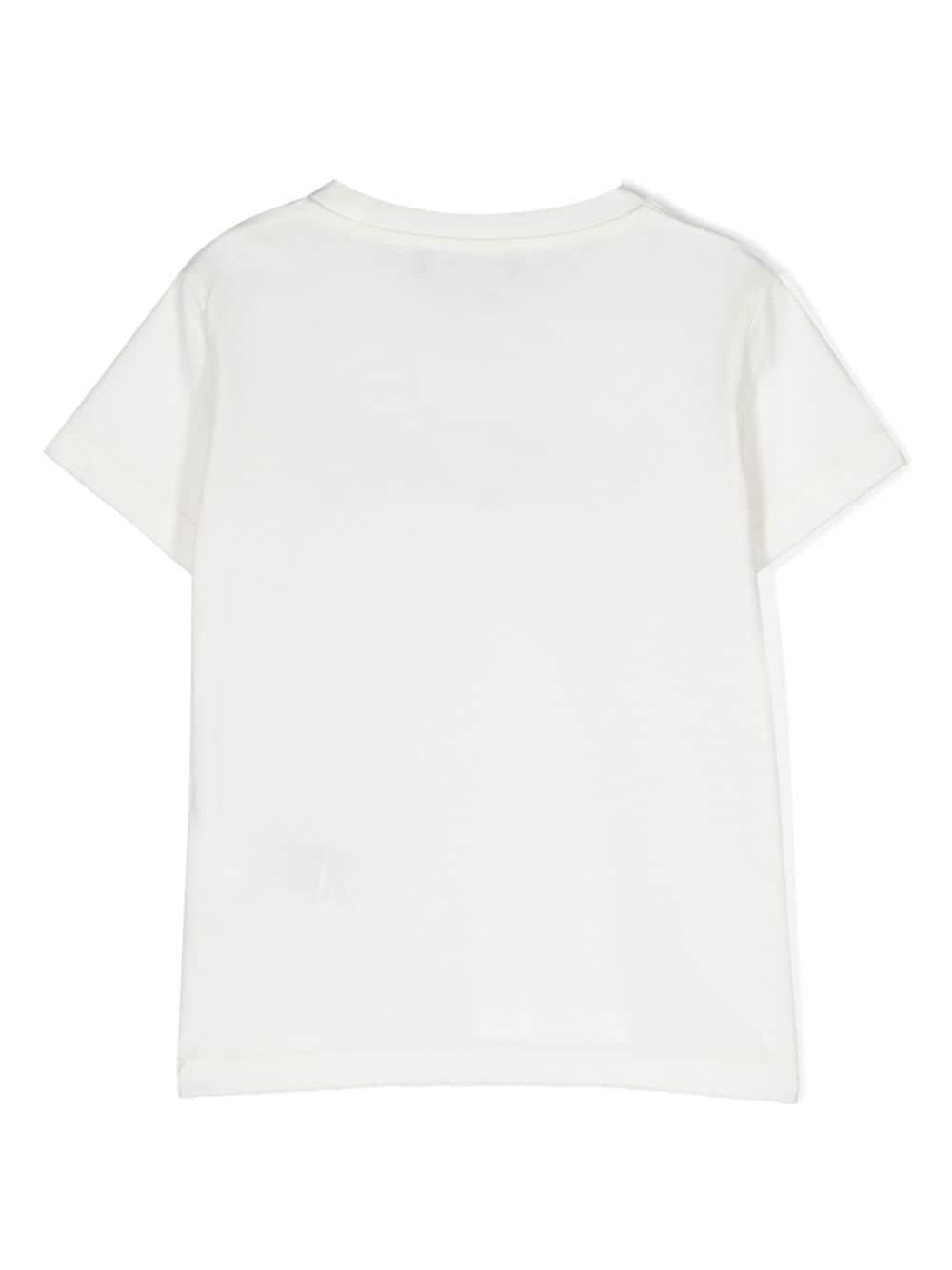 T-shirt bianca bambina 10000521A09689 2W070 VERSACE 
