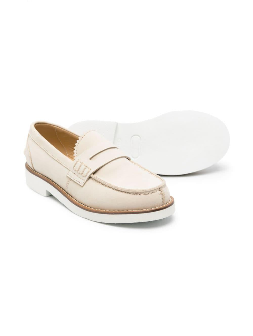 Mocassini beige bambino