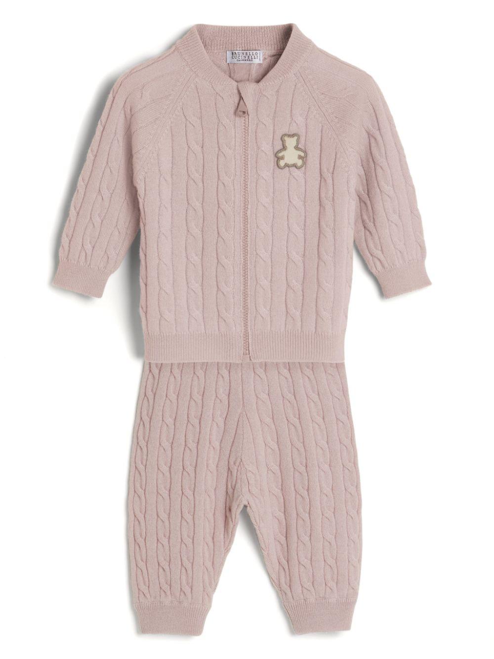 Cardigan rosa neonato