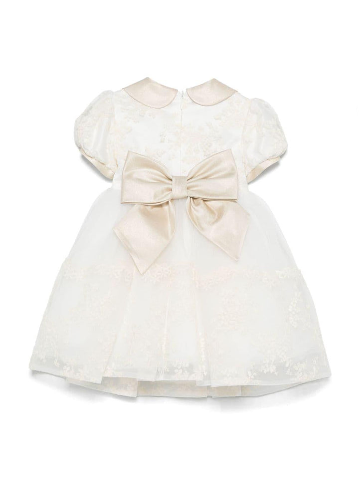 Abito bianco/beige neonata