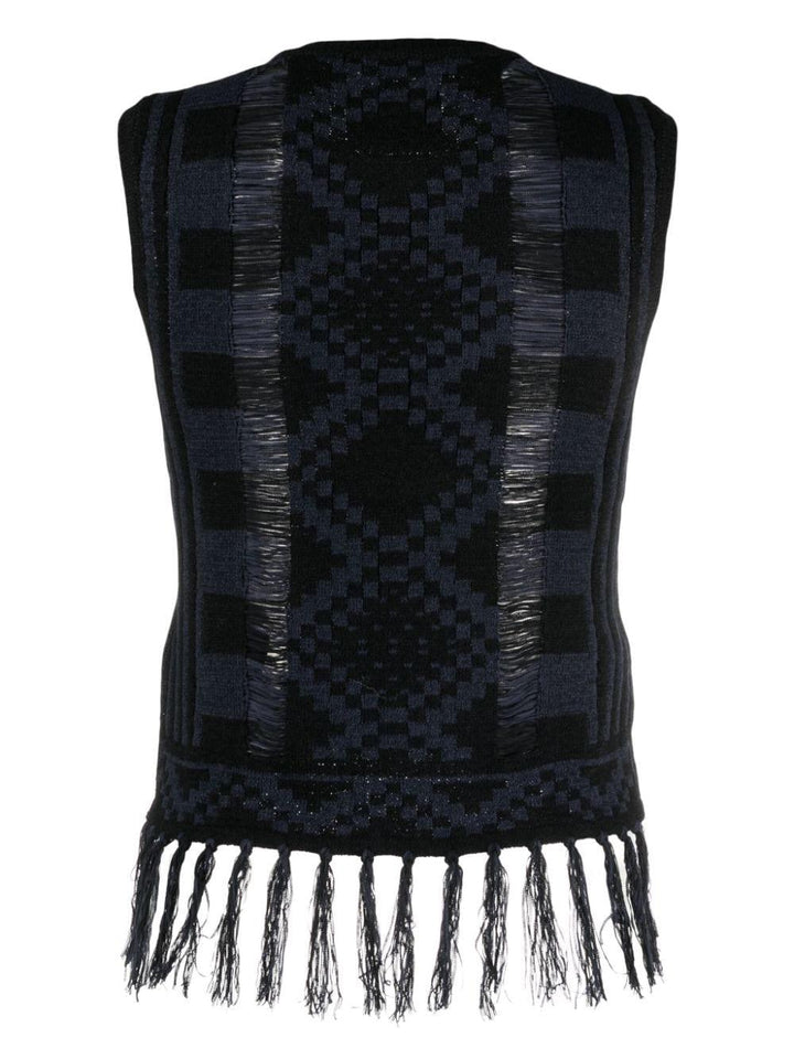 Canotta blu e nero donna 173344 0002 Scotch & Soda 