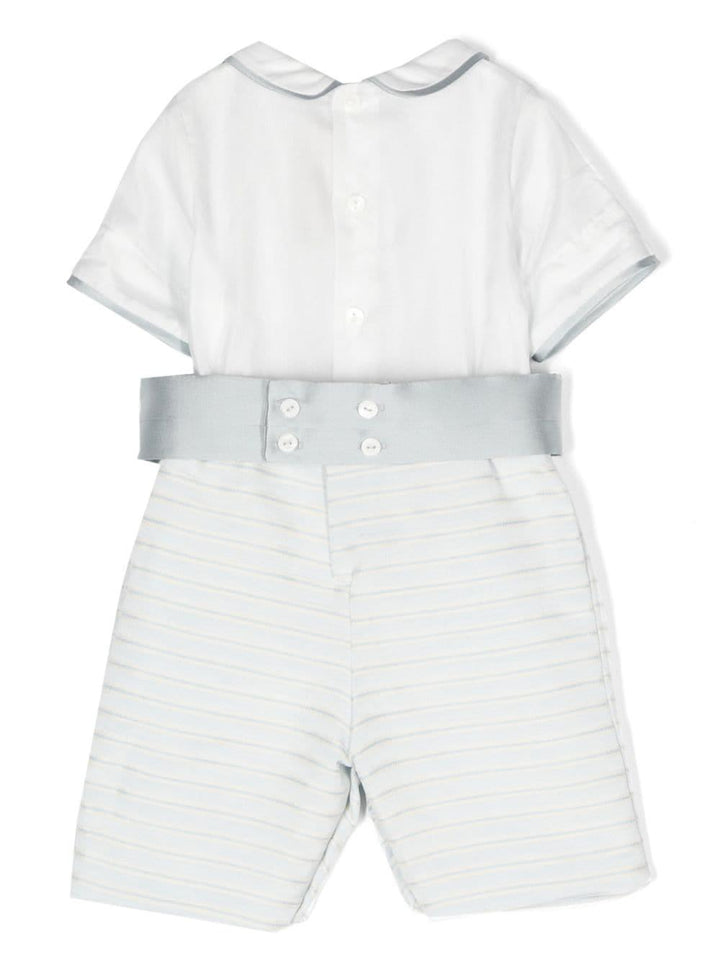 Tutina bianca/azzurra neonato