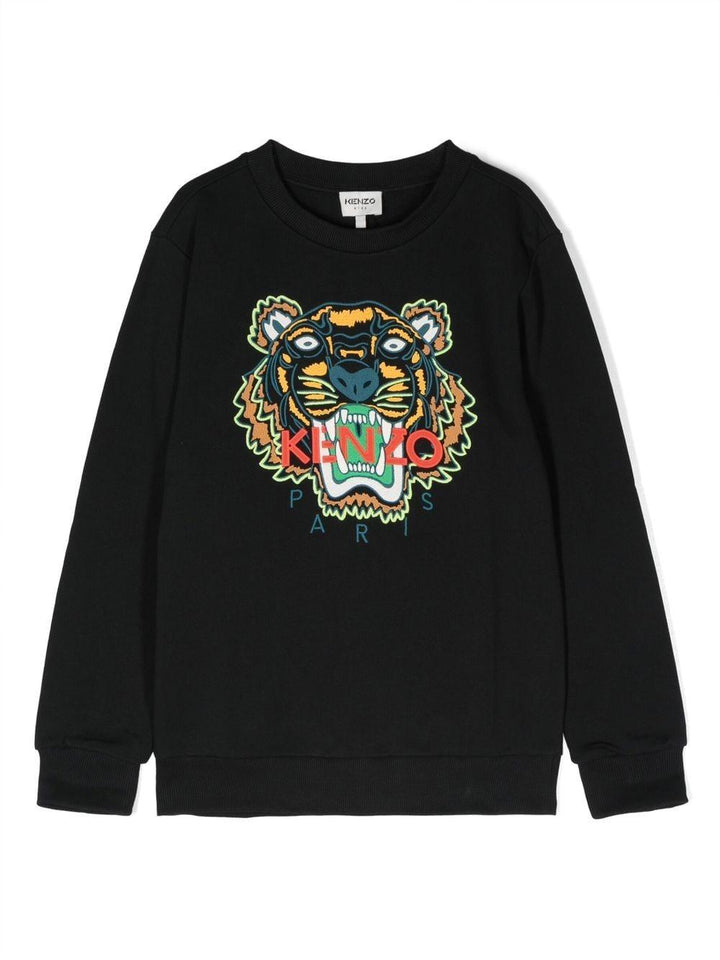 Felpa nera bambino K25775 09P KENZO KIDS 