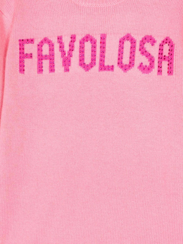 Maglione rosa bambina con decorazione PRC0001 09651E MC2 SAINT BARTH KIDS 