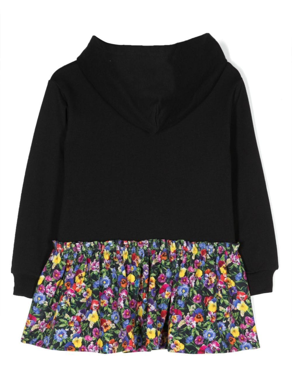Abito nero/multicolor bambina