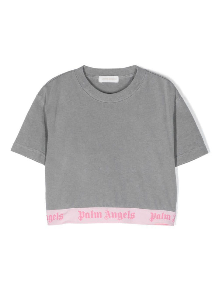 T-shirt bambina grigio scuro