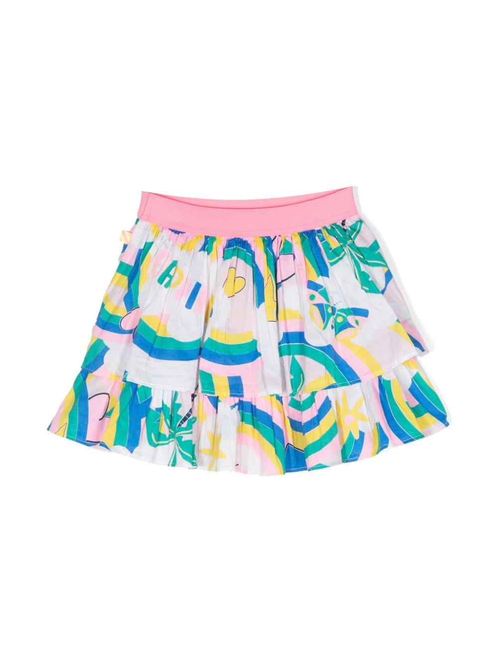 Minigonna bambina multicolore