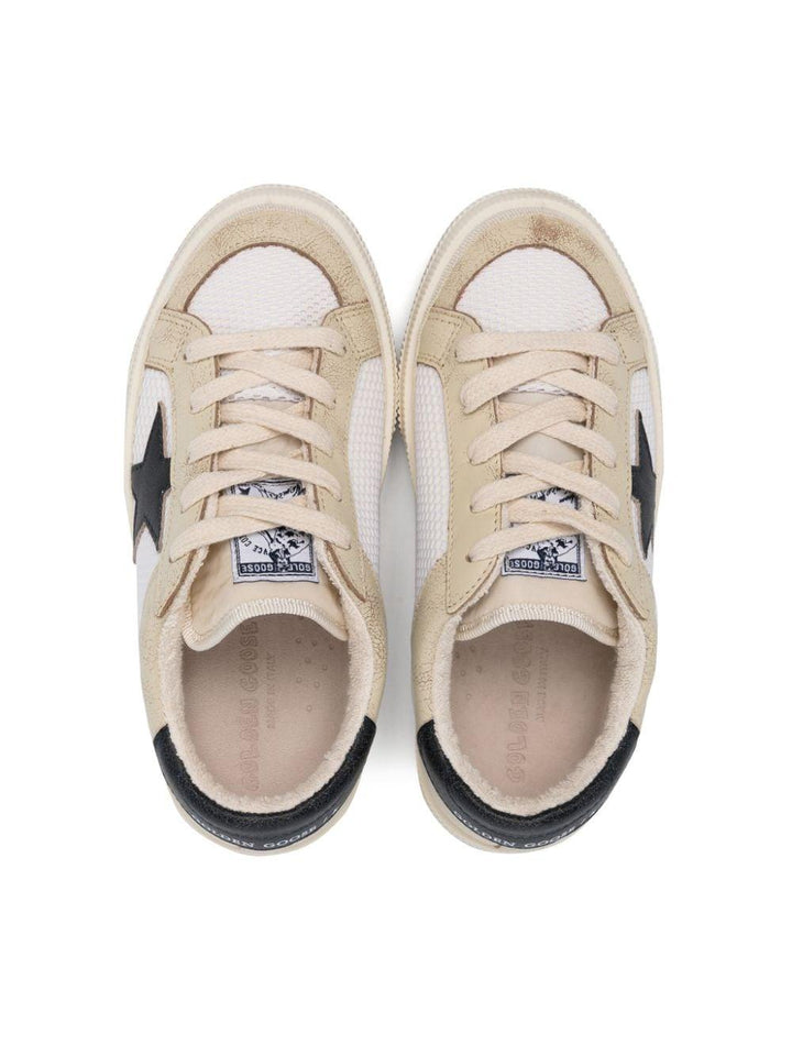 Sneakers bambino beige/blu
