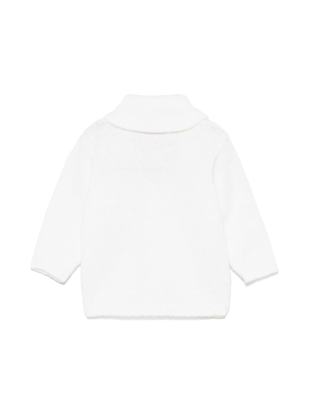 Cardigan bianco neonato