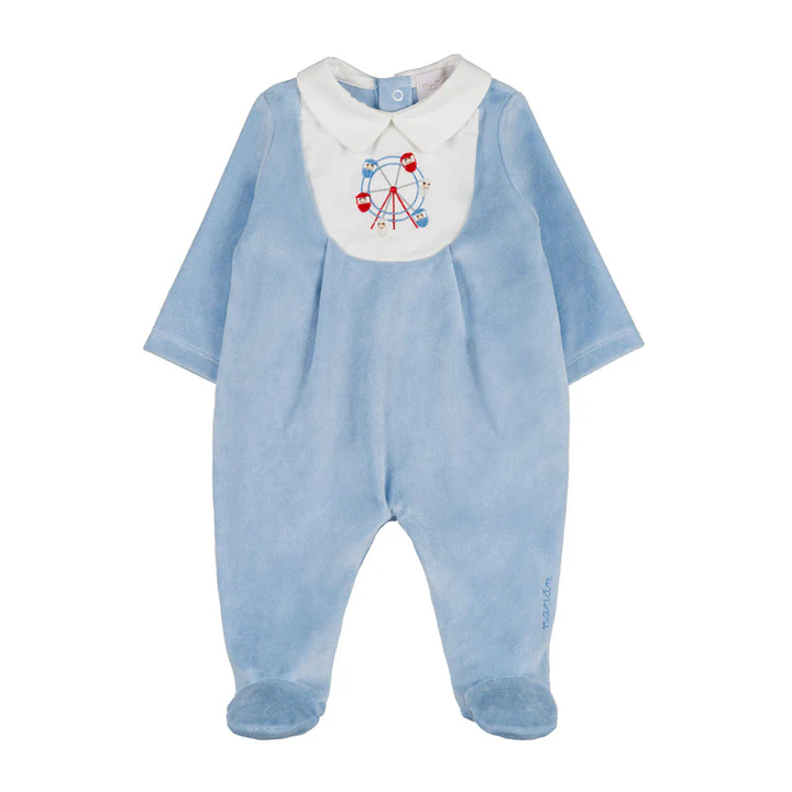 tutina celeste neonato I25127 AZZURRO Nanan 