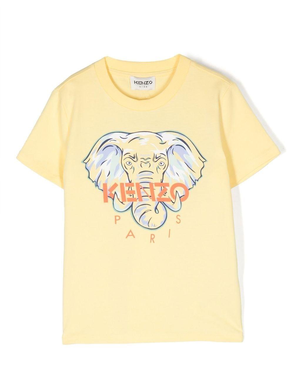 T-shirt gialla bambino K25783 524 KENZO KIDS 