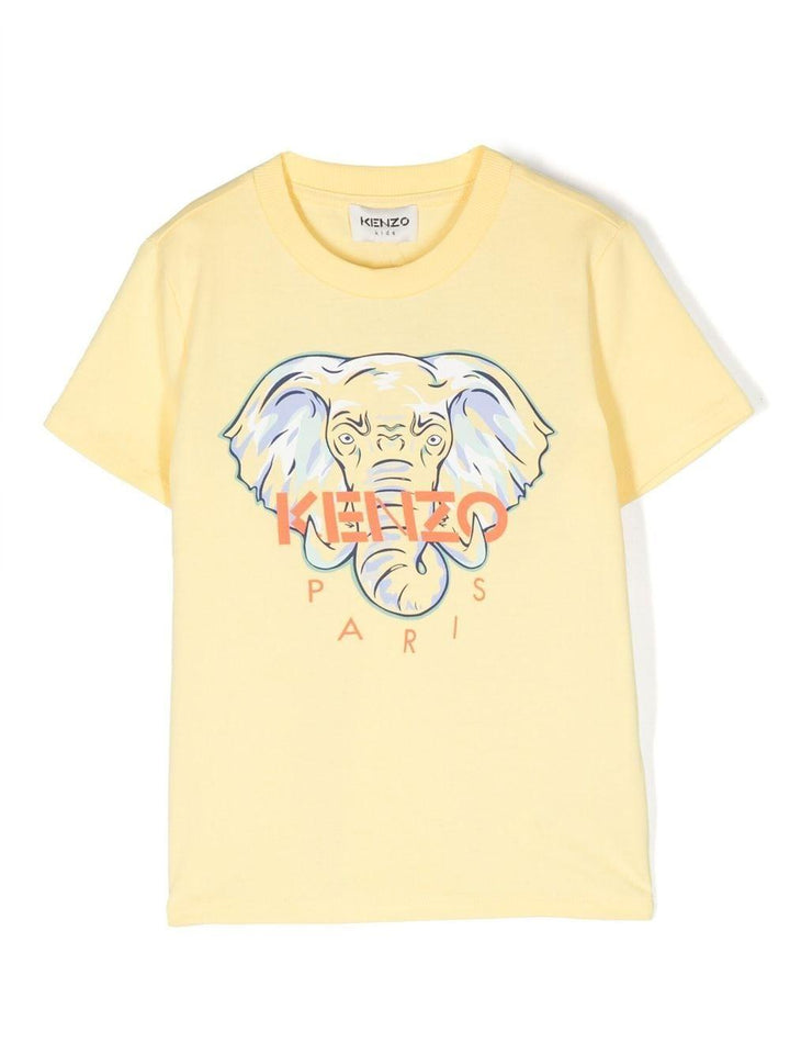 T-shirt gialla bambino K25783 524 KENZO KIDS 