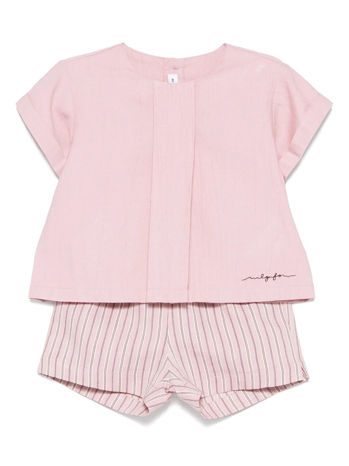 completo rosa neonata P25DP550R0004 333 IL GUFO 