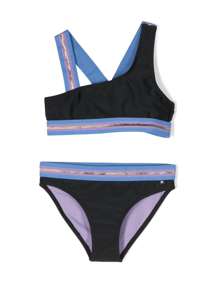Bikini bambina nero/multicolore