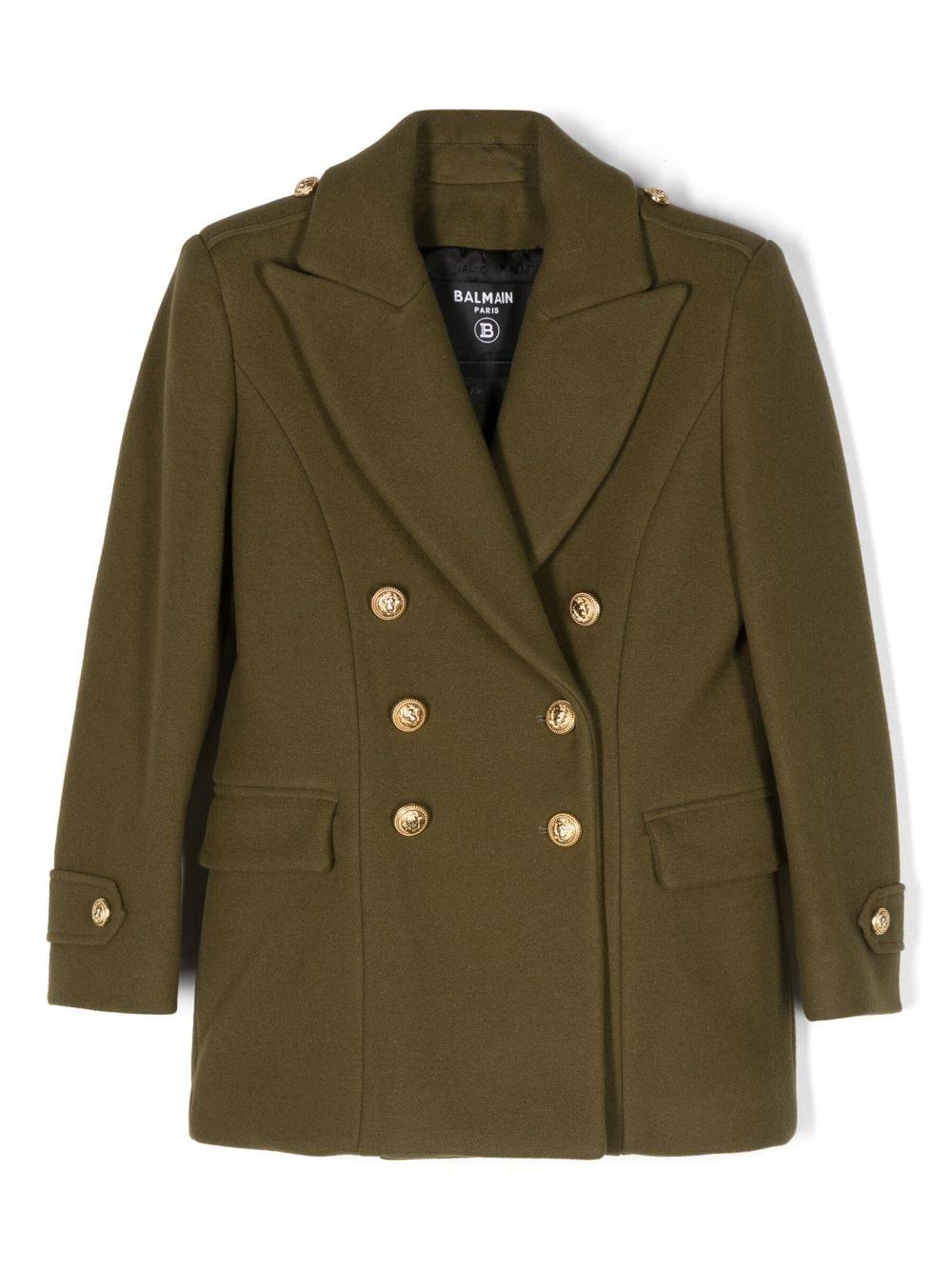 Cappotto verde bambina