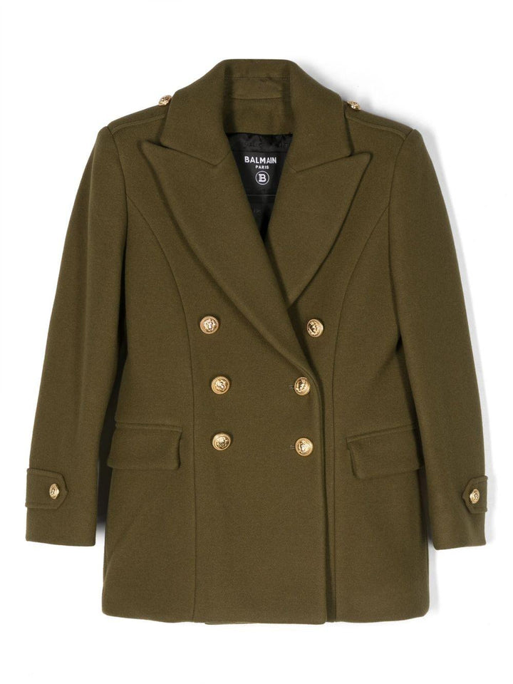 Cappotto verde bambina