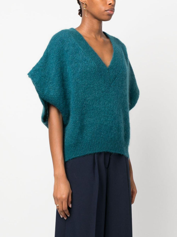 Gilet verde foglia di tè donna