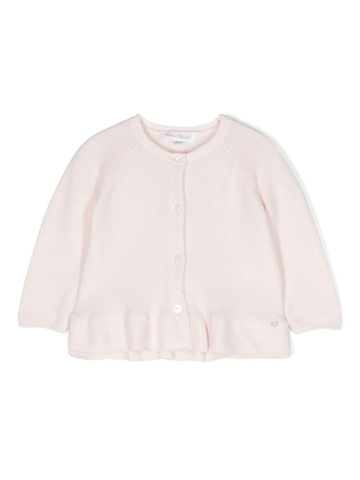 Cardigan rosa neonata