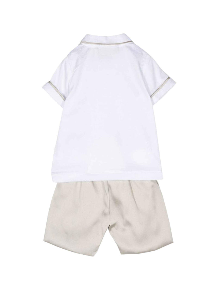 Set bianco/beige neonato