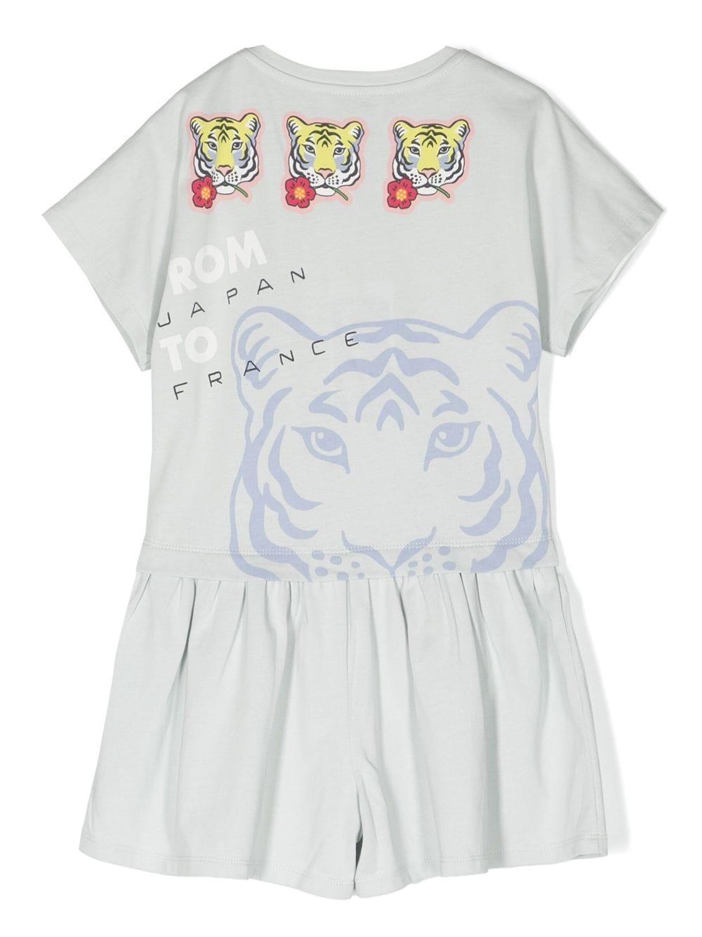 Tuta blu bambina K14250 791 KENZO KIDS 