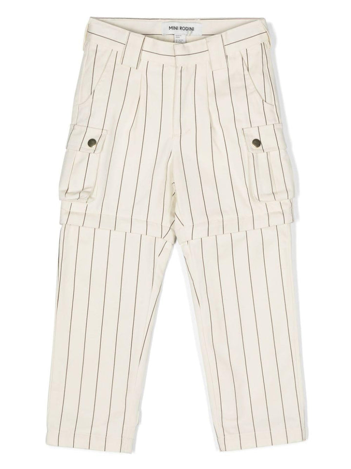 Pantaloni bianco/marrone bambino