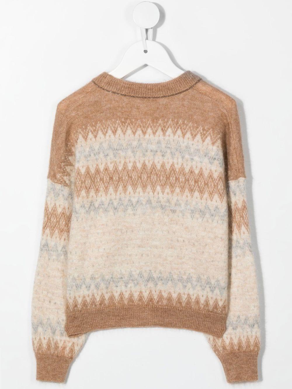 Cardigan beige bambina
