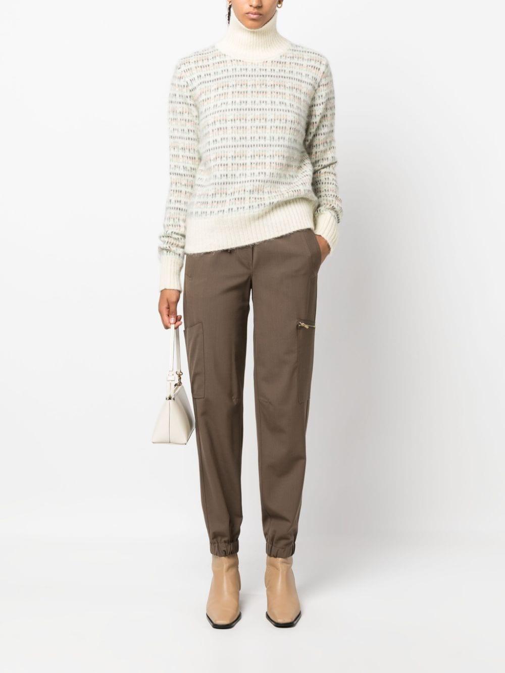 Maglione bianco crema donna