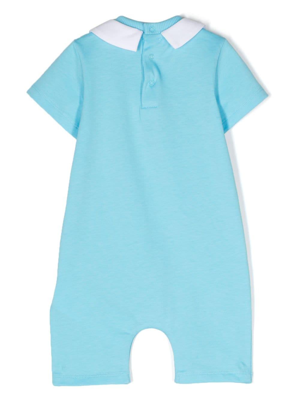 Tutina azzurro/multicolore neonato
