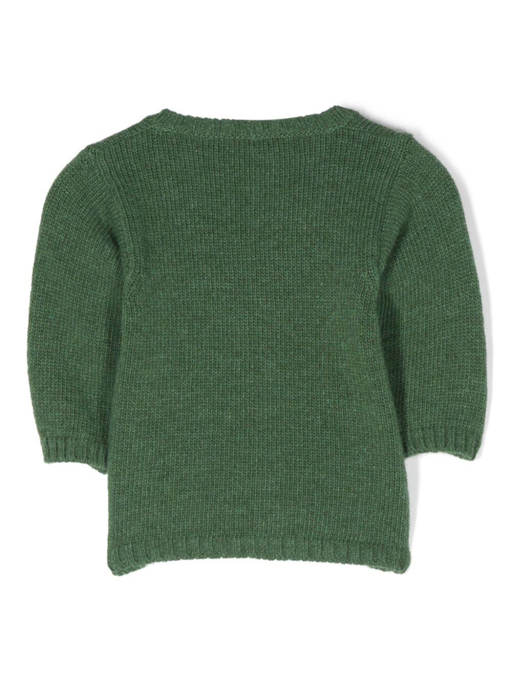 Cardigan verde neonata