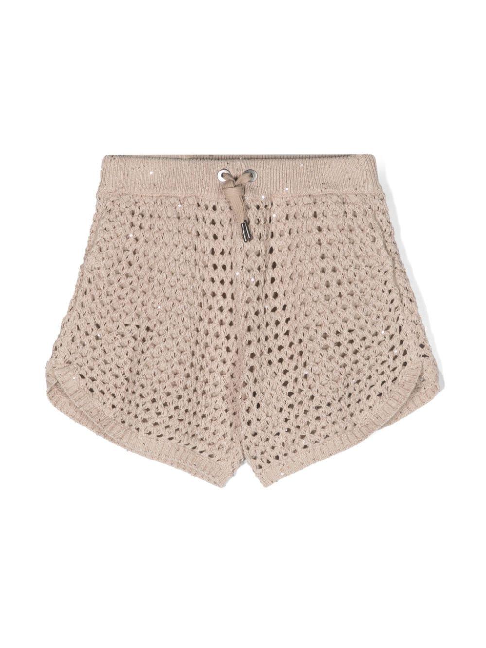 Shorts beige bambina