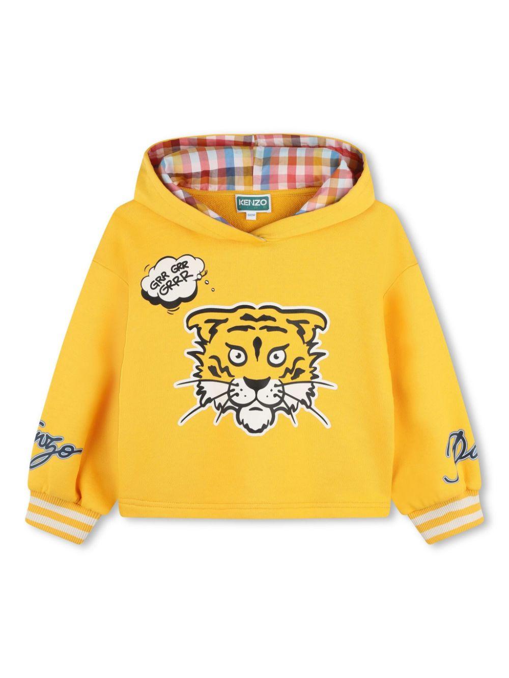 felpa gialla bambina K60240 536 KENZO KIDS 