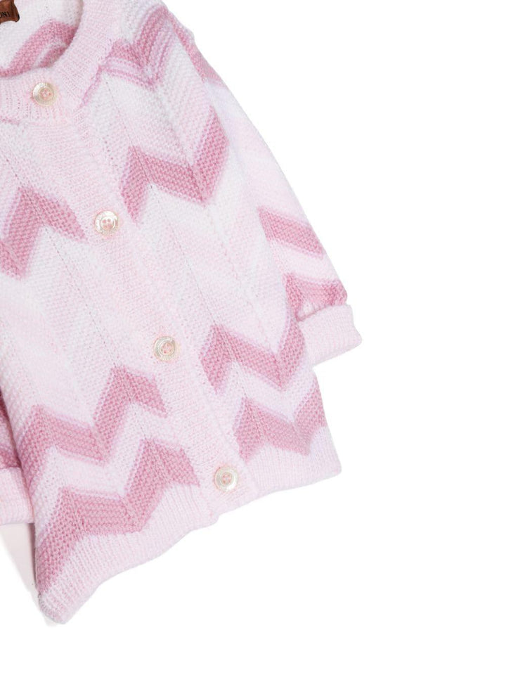 Cardigan multicolor neonata MT9000W0012 999 MISSONI KIDS 