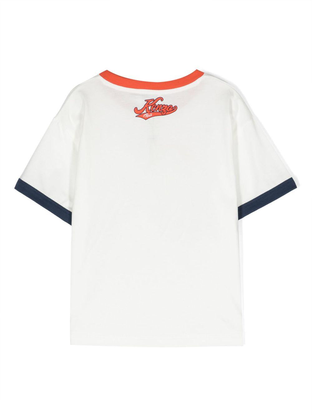 T-shirt bianco avorio bambino K25865 12P KENZO KIDS 