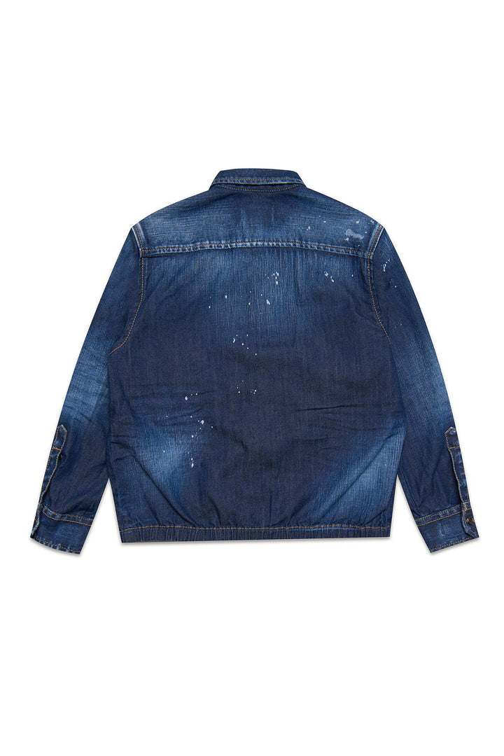 Camicia denim bambino,con due tasche
