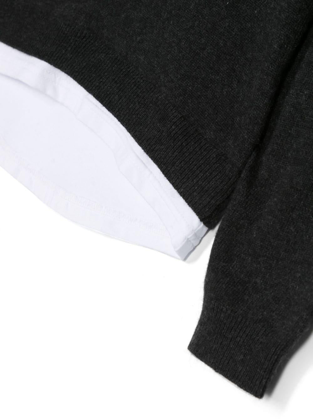 Maglione grigio antracite bambino