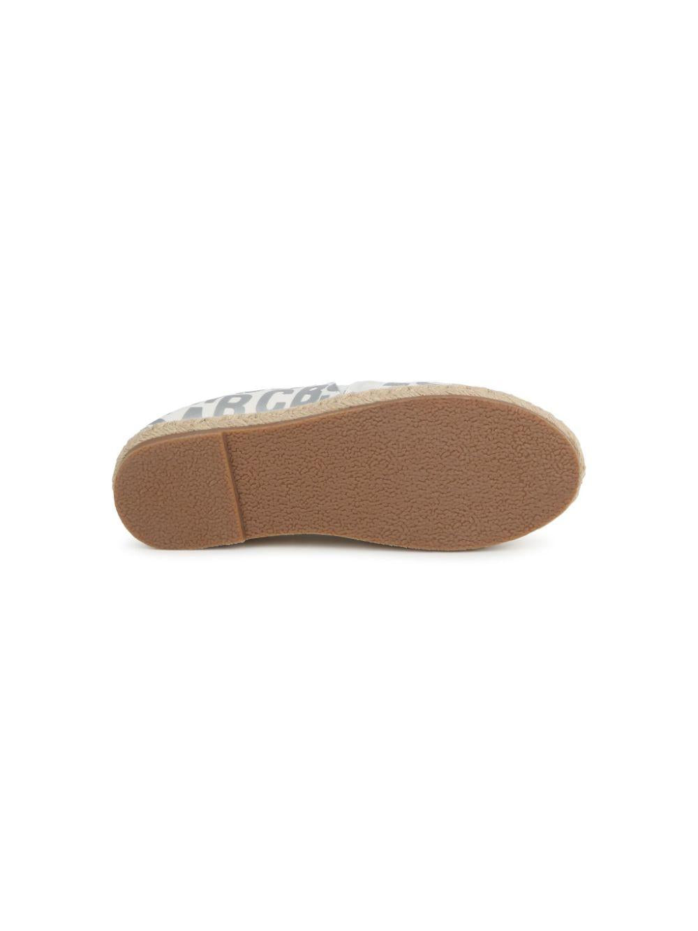 Espadrillas avorio/argento bambina