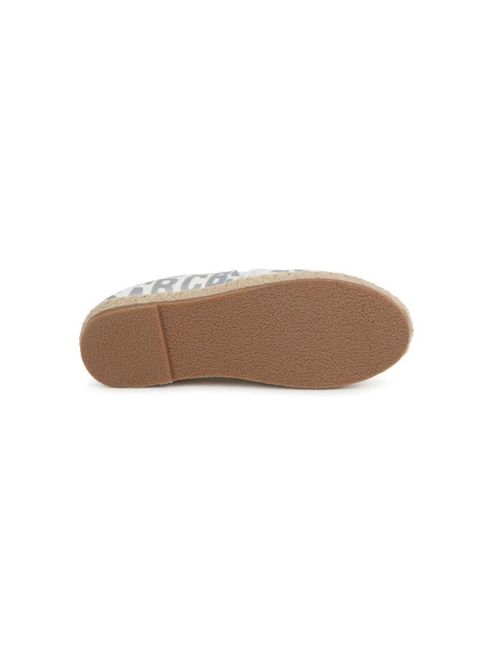 Espadrillas avorio/argento bambina