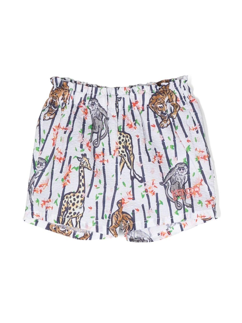 Shorts bianchi neonata K04220 10P KENZO KIDS 