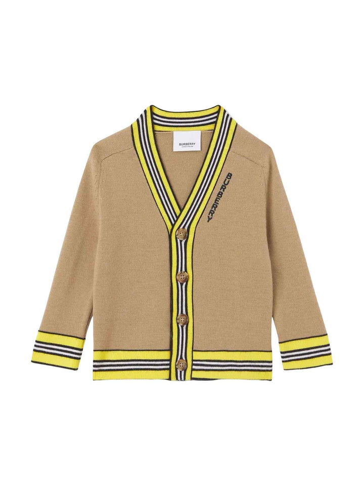 Cardigan beige neonato
