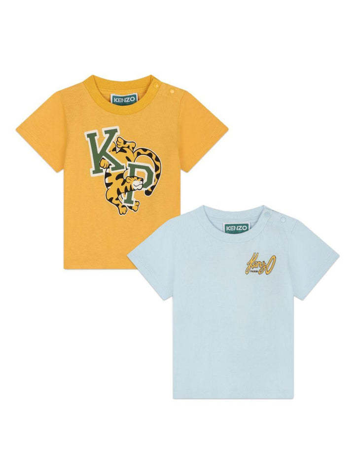 Set celeste/giallo neonato