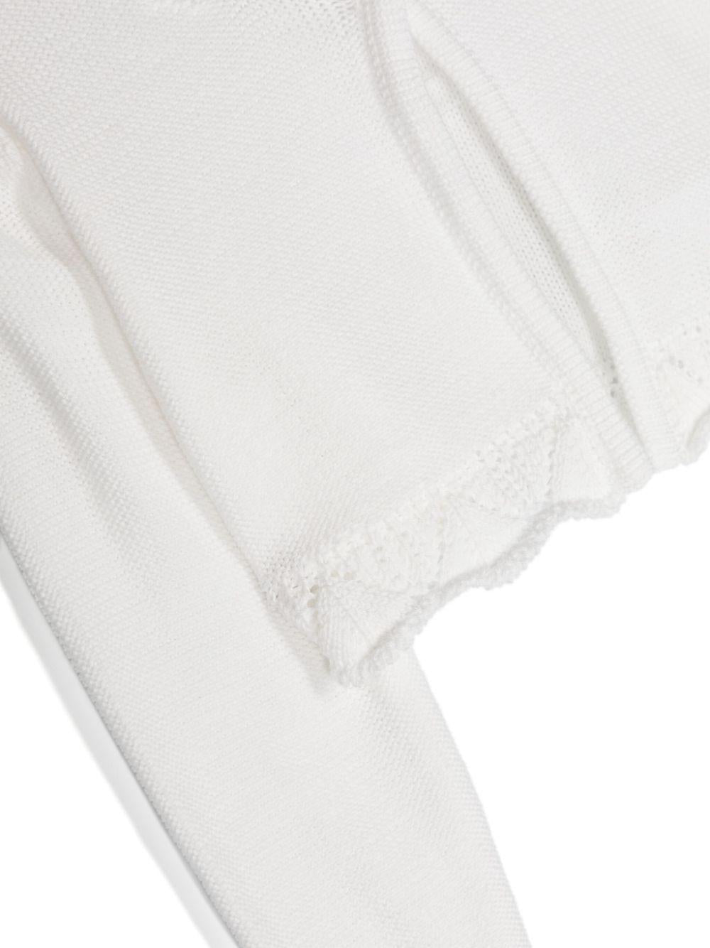 Cardigan panna neonata