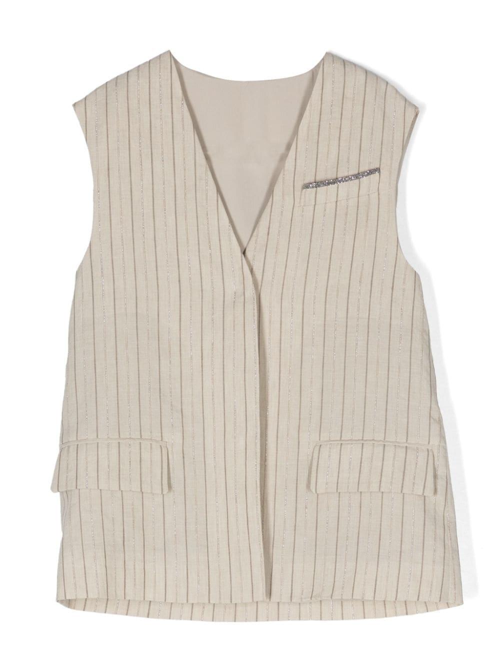 Gilet grigio bambina