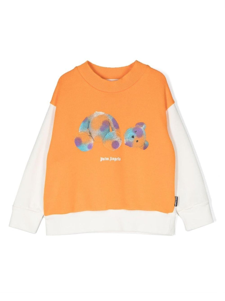 Felpa arancio bambino PBBA004S23FLE003 2043 PALM ANGELS KIDS 