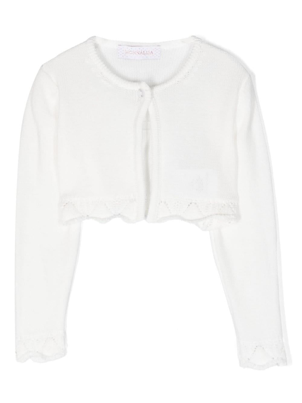 Cardigan panna neonata
