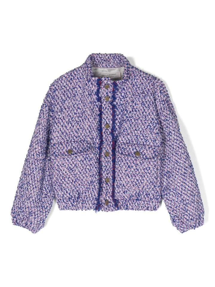 Bomber blu bambina