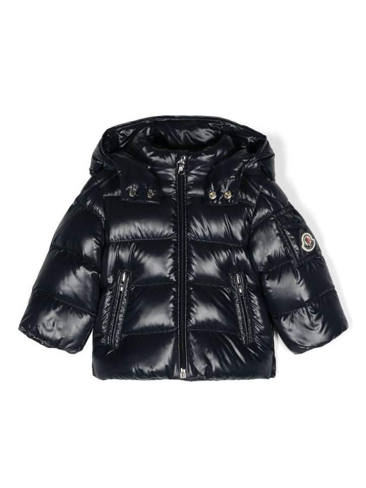 Piumino blu neonato 1A0002768950 742 Moncler Kids 