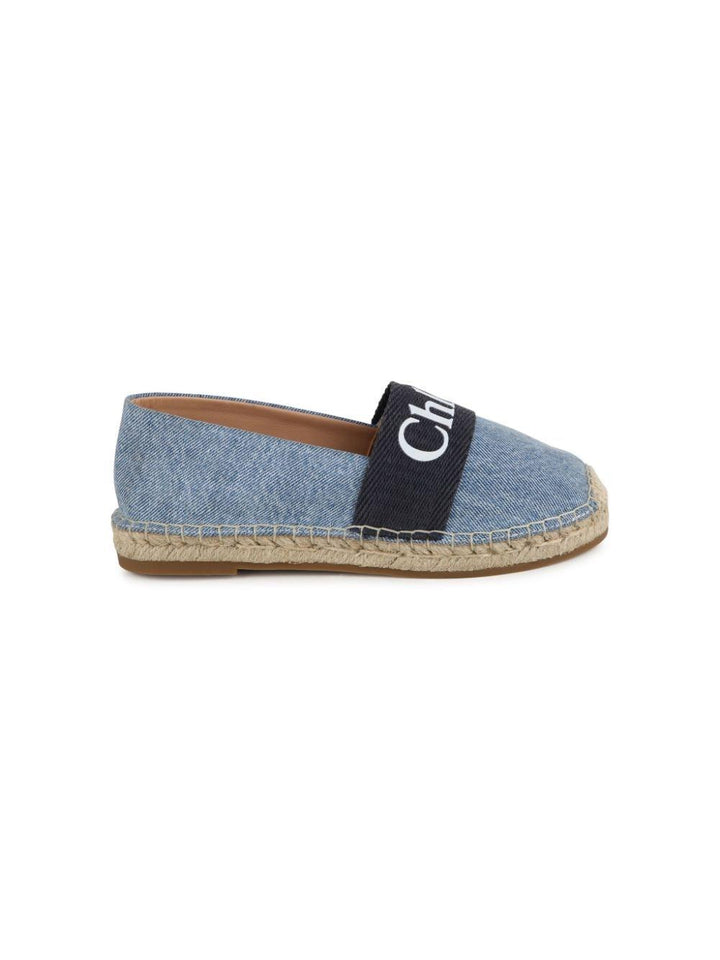 Espadrilles bambina blu/denim C20137 Z10 CHLOÉ KIDS 